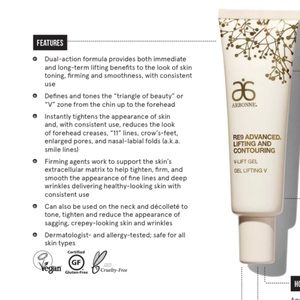 Arbonne RE9 lifting and contouring v lift gel